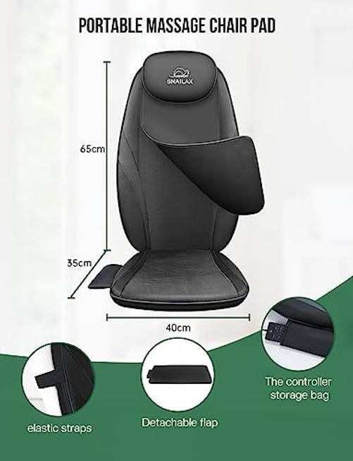 Back Massager with Heat, Gifts for Men, Women, Electric Deep Tissue Black gallery
