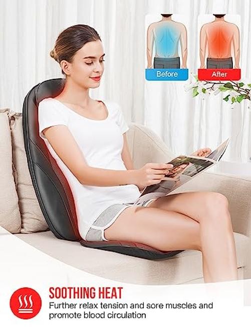 Back Massager with Heat, Gifts for Men, Women, Electric Deep Tissue Black gallery