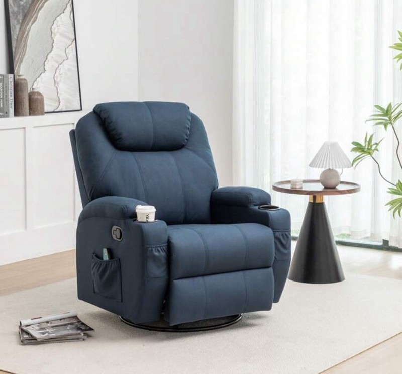 PU Leather Recliner Chair Lift Power Massage Sofa Heat Vibration Heated Leather