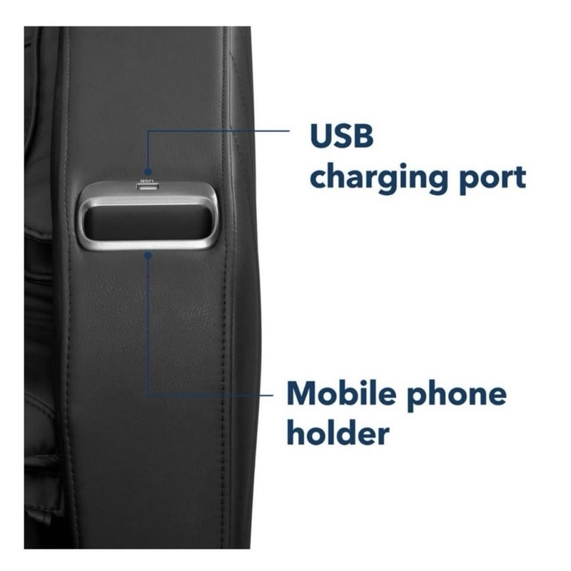 3D Massage Chair with USB Charging Port & Bluetooth Speakers gallery