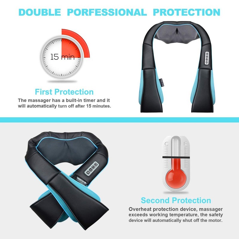 Mo Cuishle Shiatsu Neck Massager for Pain Relief – Deep Kneading Back Shou gallery