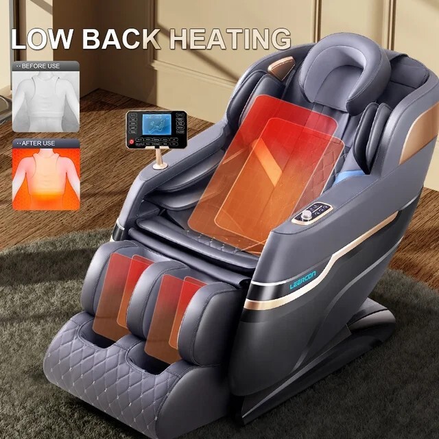 Luxury Full Body 4D Zero Gravity Massage Chair Heating Head Foot 180° Bluetooth gallery