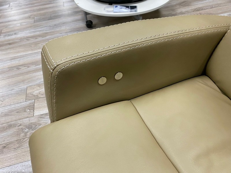 IMG Divani RM325 Large Power Relaxer Recliner Chair Trend T408 Sand Leather USB gallery