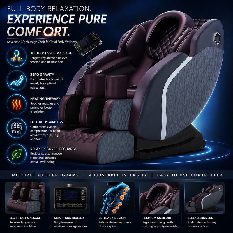 Smart Luxury Massage Chair Home Full Body Multifunctional Electric Couch